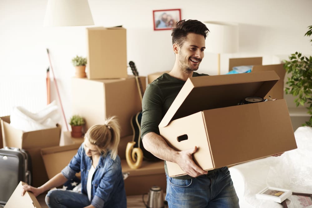 Couple moving in together